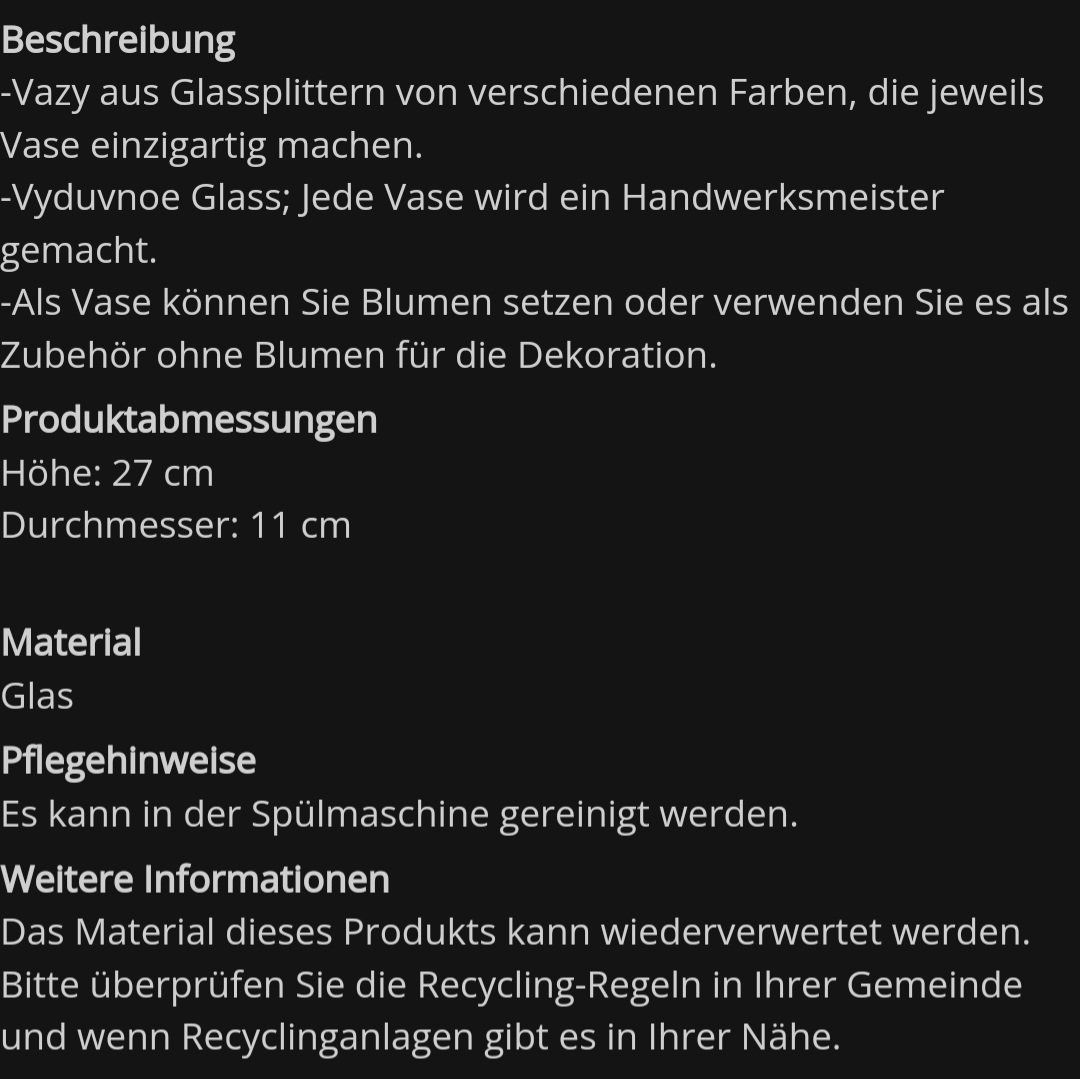 Ikea Tutte le decorazioni: Schöne, spezielle Dekovase mit Blumen – Nuovo (secondo la descrizione) da Nottwil venduto da Janny77 5