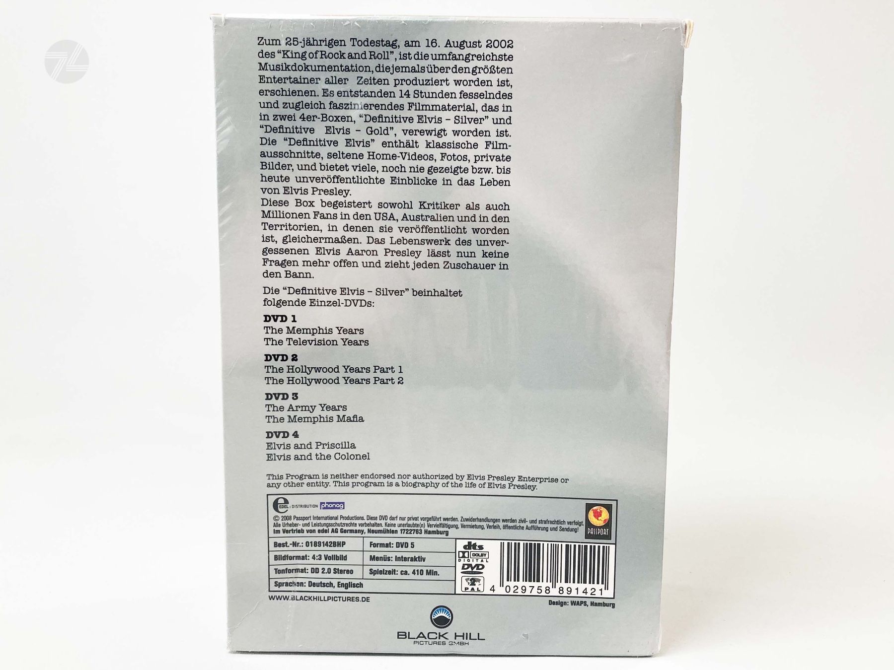 Tutti i DVDs: Elvis The Definitive Collection Unauthorized Vol.1 DVD Box – Nuovo e nell'imballaggio originale da Wetzikon ZH venduto da cyan74 2