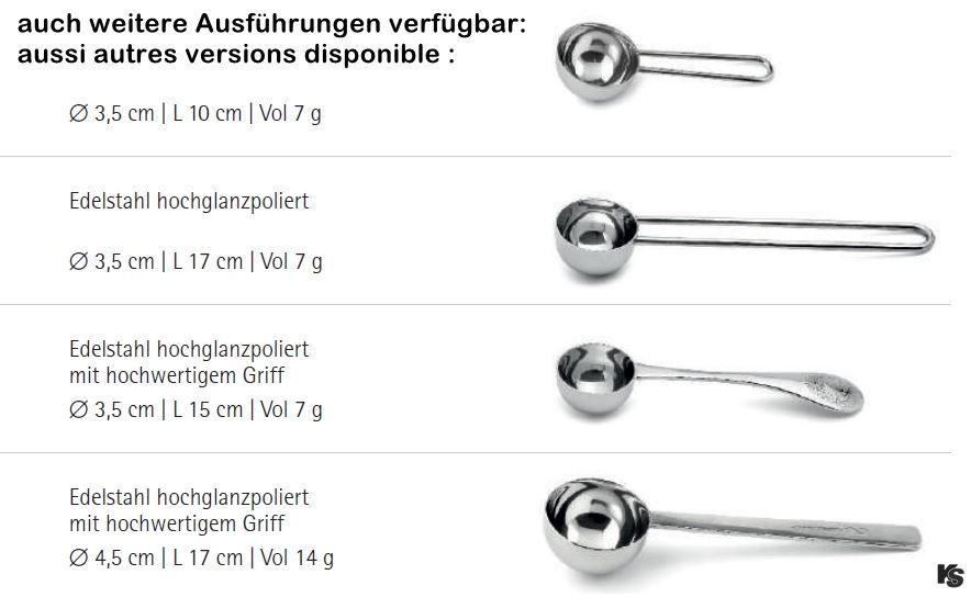 Löffel: Kaffeelot, Kaffeemass WEIS E, 7 Gramm – Neu und originalverpackt aus Wettingen von kochshop 4