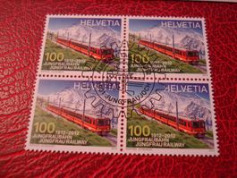 Marke  Jungfraujoch, 2012, FDC  + 4erblock Lose ET-o