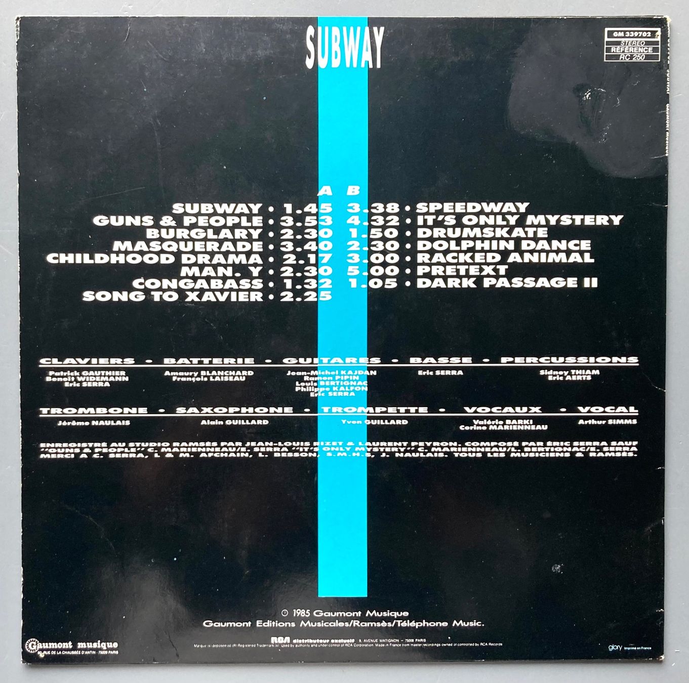 Dischi in vinile: MUSIQUE DE FILM - SUBWAY – Usato da Poliez-Pittet venduto da Newtown-Records 1