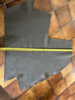 cuir véritable/ echtes Leder grau 0.5m2, 2.5mm