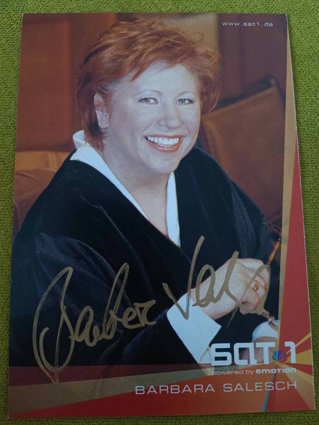 Autografi: Barbara Salesch - handsigniet – Usato da Menziken venduto da Artographs