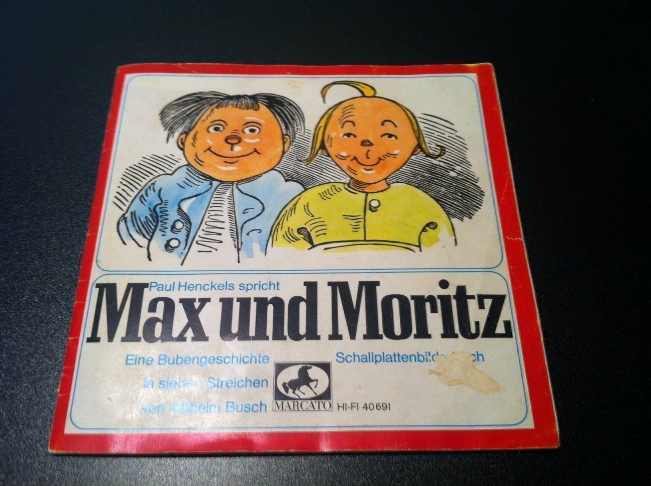 Dischi in vinile: Wilhelm Busch, Single "Max und Moritz" – Usato da Einsiedeln venduto da Fundgrube59 1