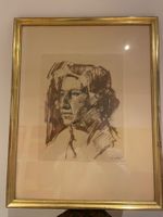 Bleistiftzeichnung Frauenportrait Albert Asper 1888-1959
