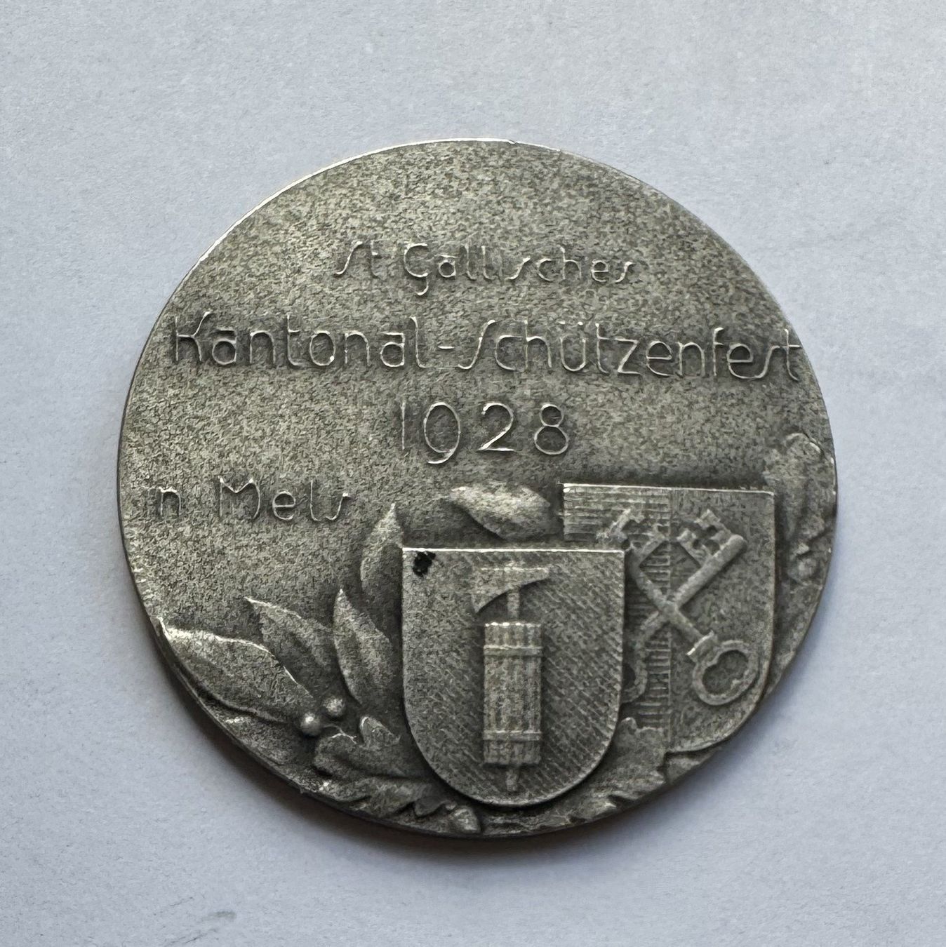 Medaillen: 1928 Schützenmedaille Mels Silber – Neu (gemäss Beschreibung) aus Kirchberg SG von Helveticus00 1