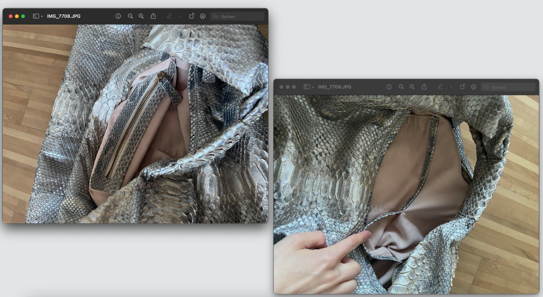 Taschen für Damen: Python Hobo Bag Schlangenleder – Gebraucht aus Zürich von nao_6f5t 9