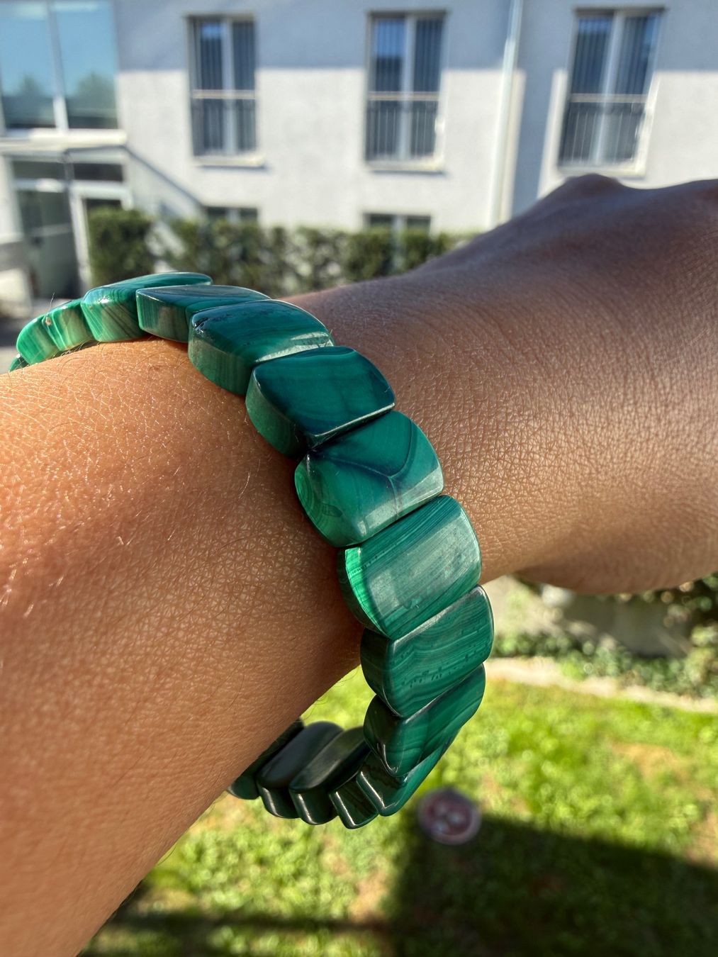 Bracciali & Braccialetti: %Rabatt% Malachit Armreif -Echstein – Nuovo (secondo la descrizione) da Jegenstorf venduto da SteinGlanz 6