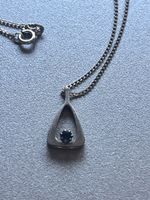 Antik SilberAnhänger mit Blau Stein (50)