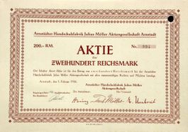 Arnstädter Handschuhfabrik Julius Möller AG - 1936