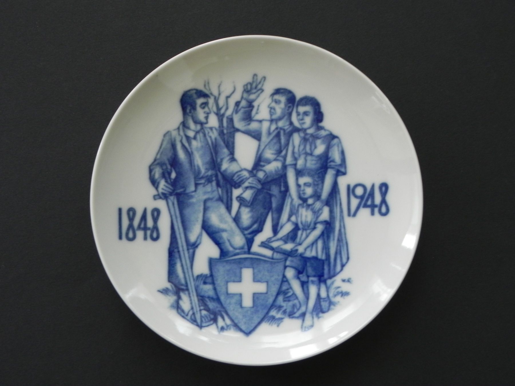 Teller: Gedenkteller -  1848 - 1948 von Langenthal – Gebraucht aus Zürich von LodgE-21