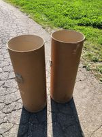 2x Aufbewahrungsrollen, Kartonsäulen, Transportrollen 📦📦
