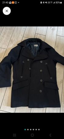 Paul Kehl Manteau croisé noir Taille S - Hiver chic!