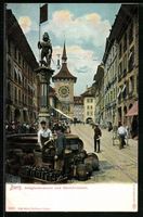Bern, Zeitglockenturm und Bärenbrunnen