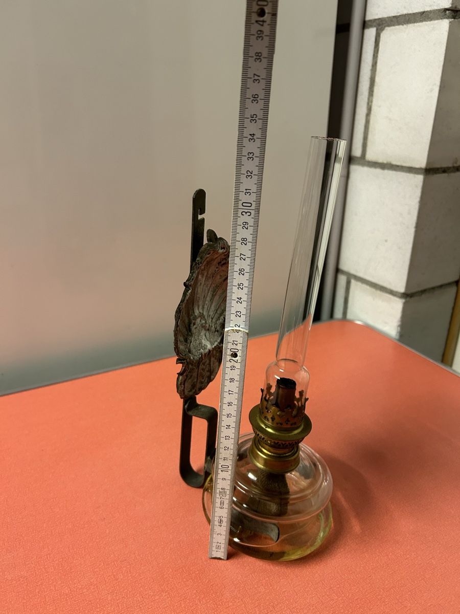 Lampen: Antike Petroleumlampe mit Wandhalterung – Gebraucht aus Lanzenhäusern von vic63 5