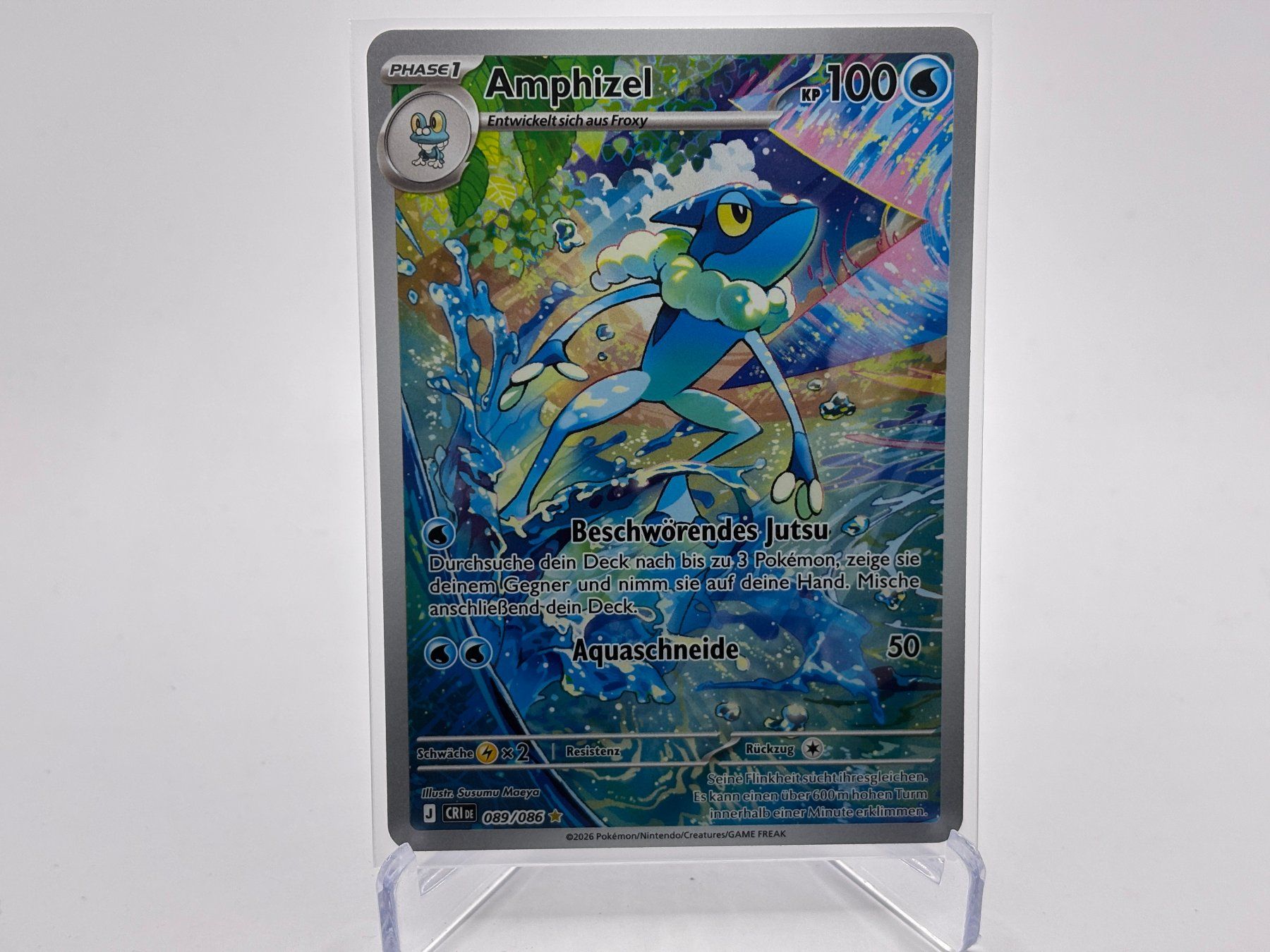 Pokémon Cartes à collectionner: Wachsendes Chaos - Amphizel  (CRI 89) - DE – Neuf (Voir description) à Allschwil par Bullach