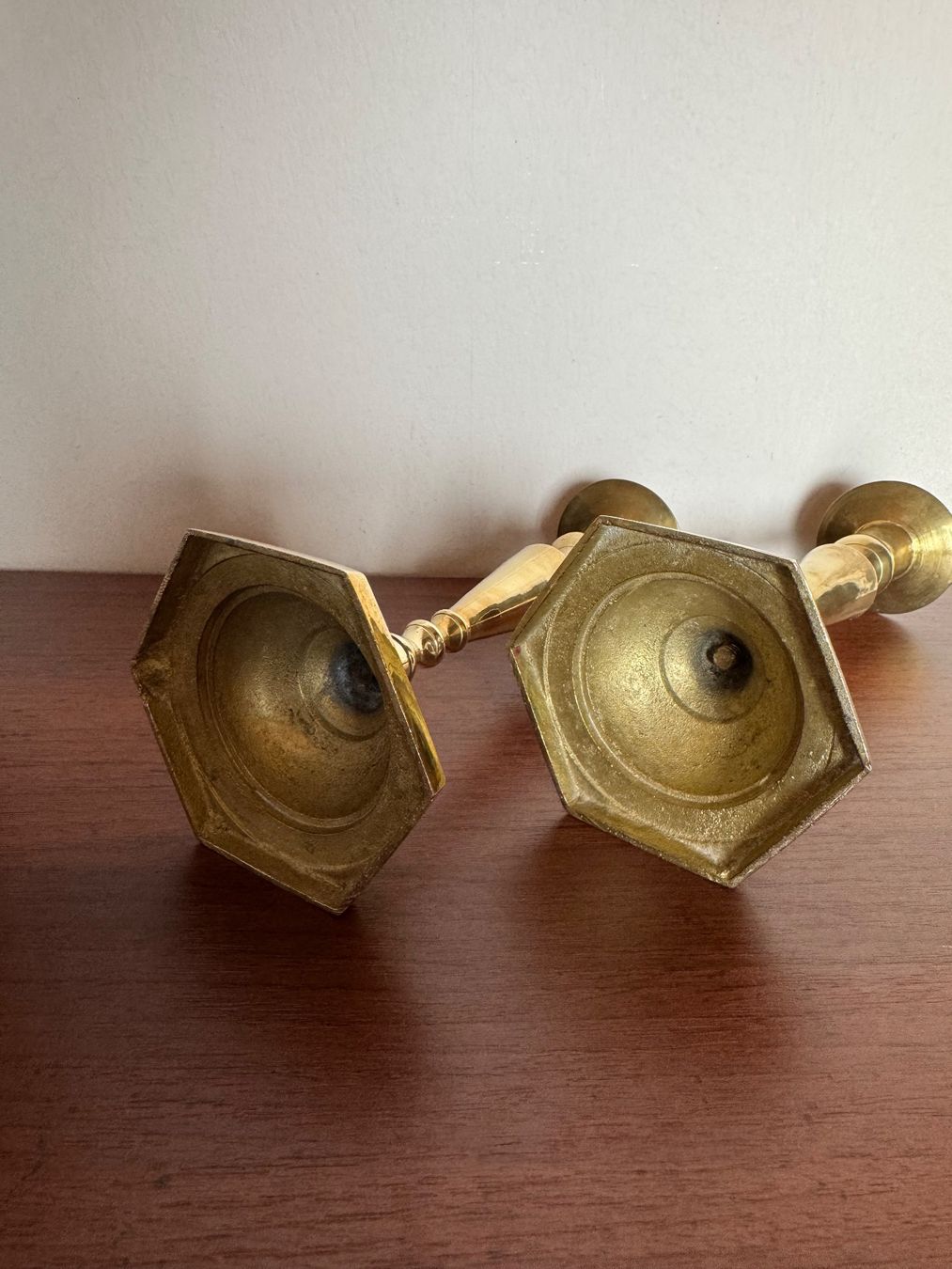 Portacandele: 2er Set eleganter Messing Kerzenständer – Usato da Balsthal venduto da armenharut 3
