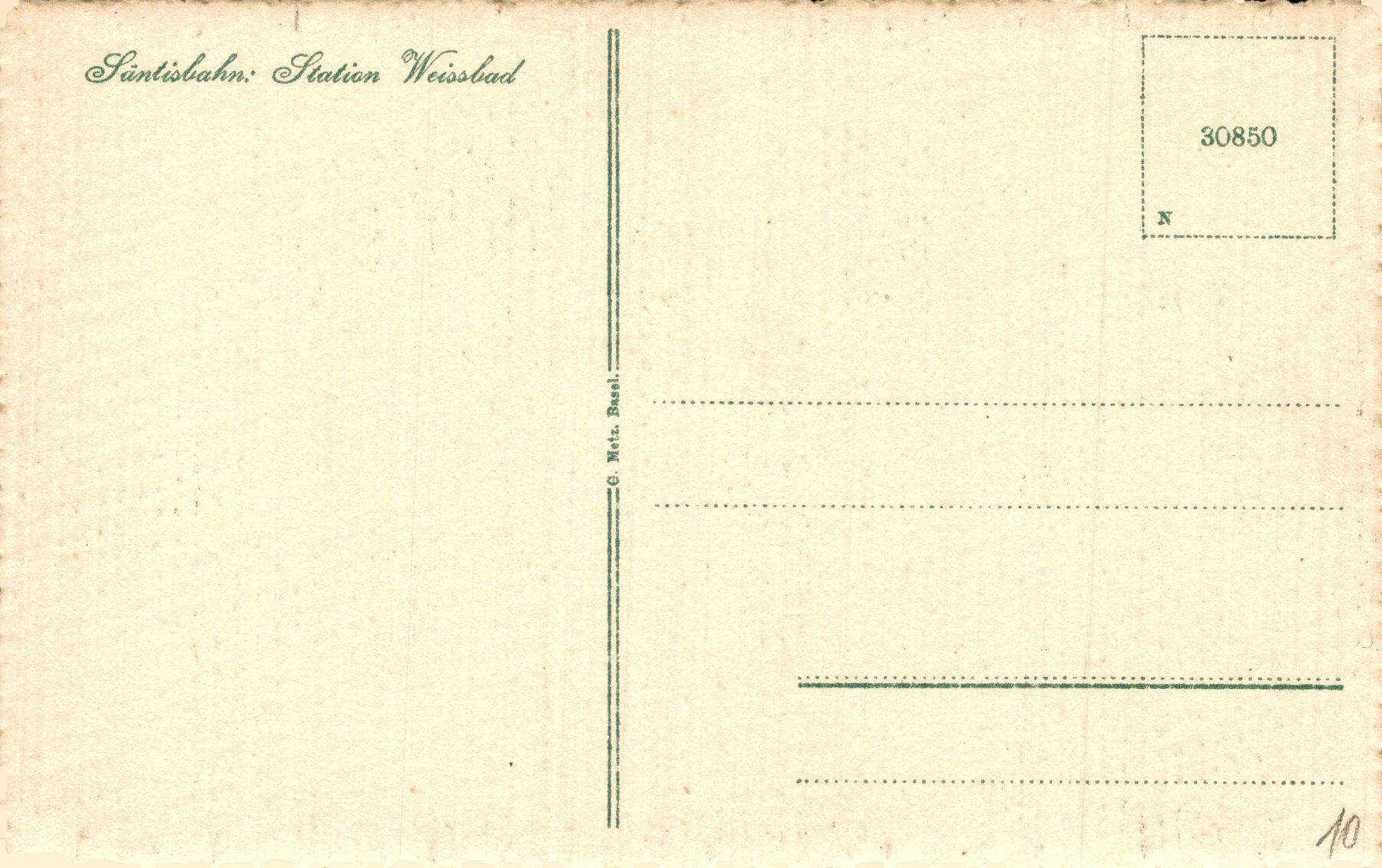 Ansichtskarten: Säntisbahn. Station Weissbad – Gebraucht aus Bronschhofen von Astore 1