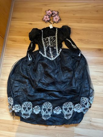 Kostüm Fasnacht Mädchen Grösse 128 Dia de los muertos