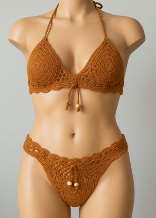 NEU Crochet Bikini gehäkelt
