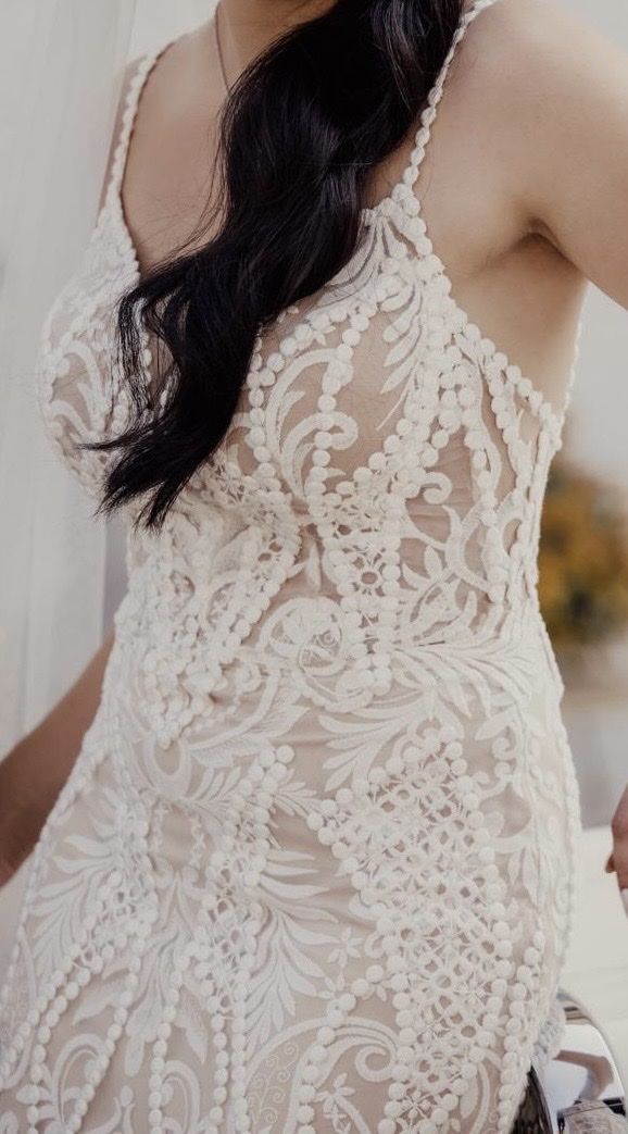 Vestiti: Brautkleid mit Überrock Gr. 36 – Usato da Brunnen venduto da Herzig-Brautmode 4