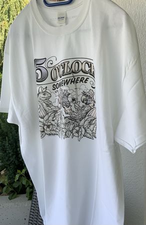 Magic T-Shirt "It's 5 o'Clock Somewhere" ! Gr. L
