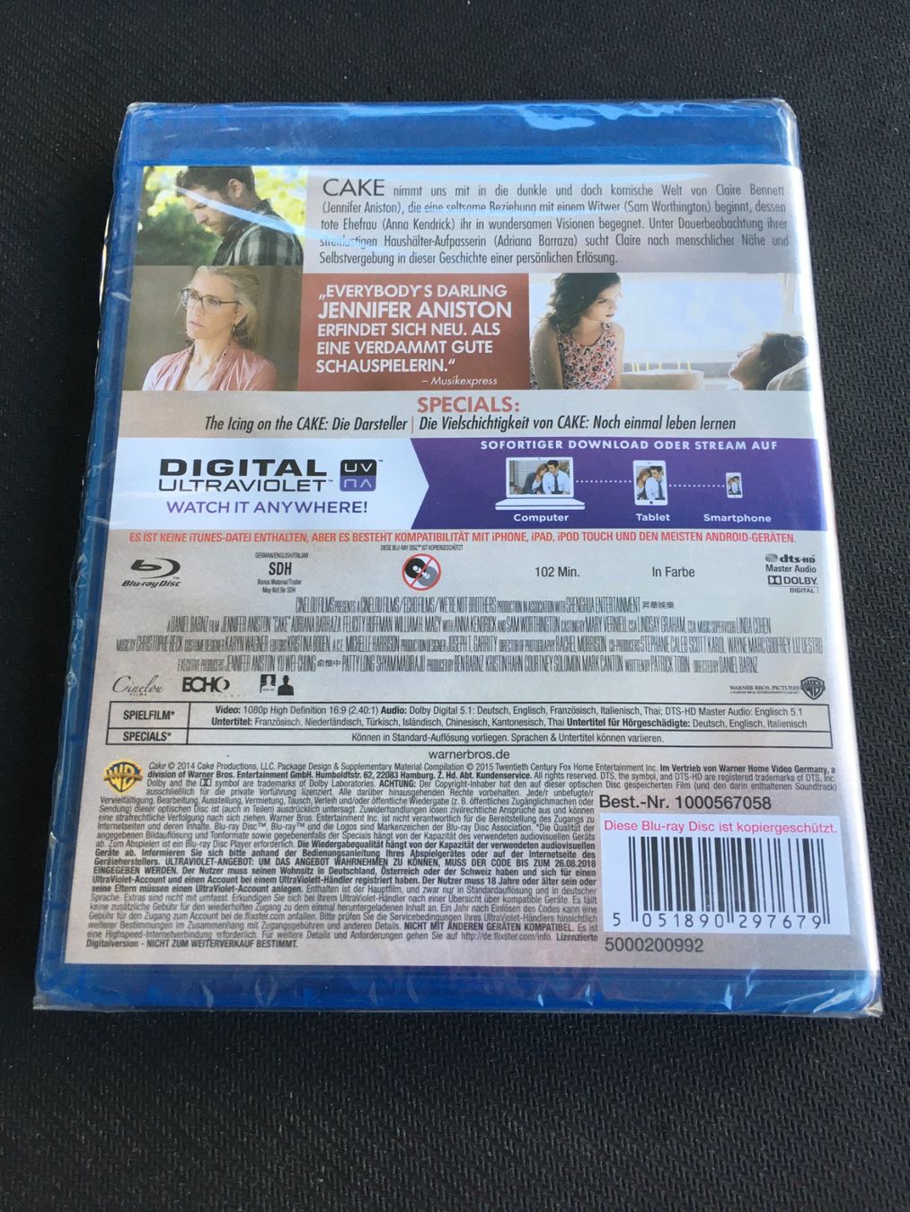 Tutti i DVDs: Cake [Blu-ray] (Neu) – Nuovo e nell'imballaggio originale da St.Gallen venduto da MedienJoe 1