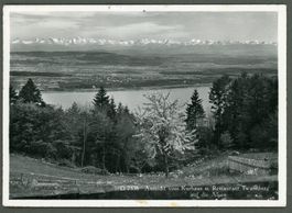 AK sw Twannberg BE Bielersee Alpen,Aussicht v.Kurhaus ≈ 1970