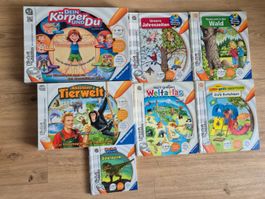 Tiptoi-Set, 4-8 Jahre, 2 Spiele & 5 Bücher