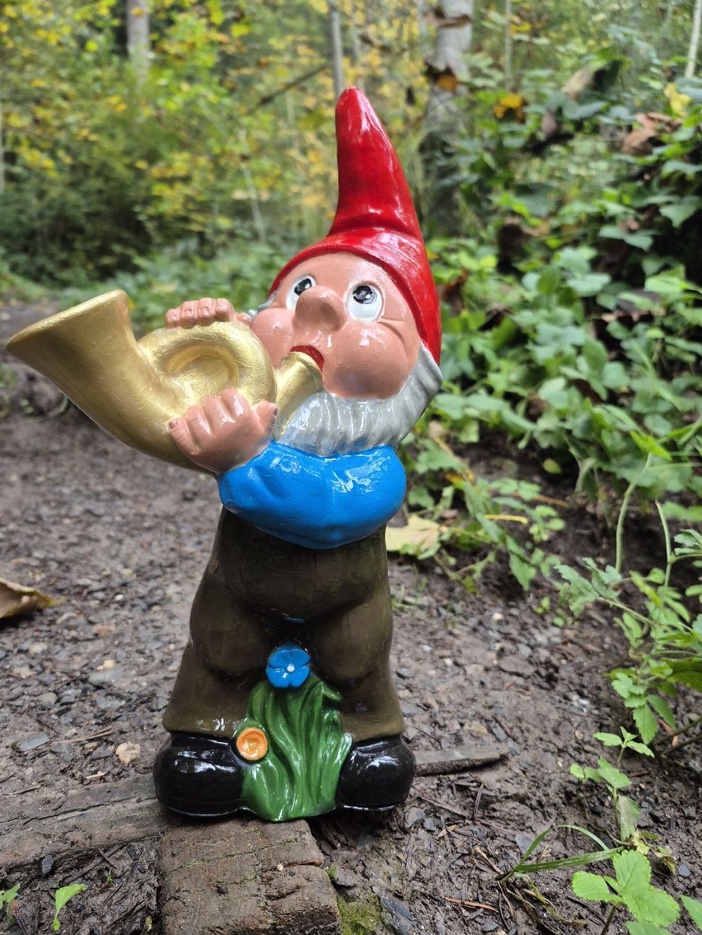 Statuette: Gartenzwerg mit Horn – Usato da Baar venduto da Zwergen-Atelier4 3