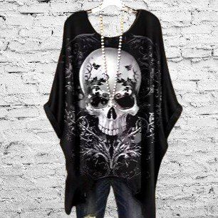 💀 Gothic-Vibes in Style – Oversize Skull T-Shirt 🤘🖤