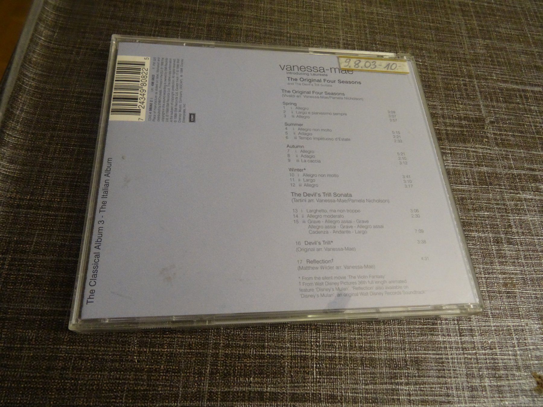 CD: Vanessa Mae - The Original Four Seasons CD – Usato da Olten venduto da Disc-Ausverkauf 1