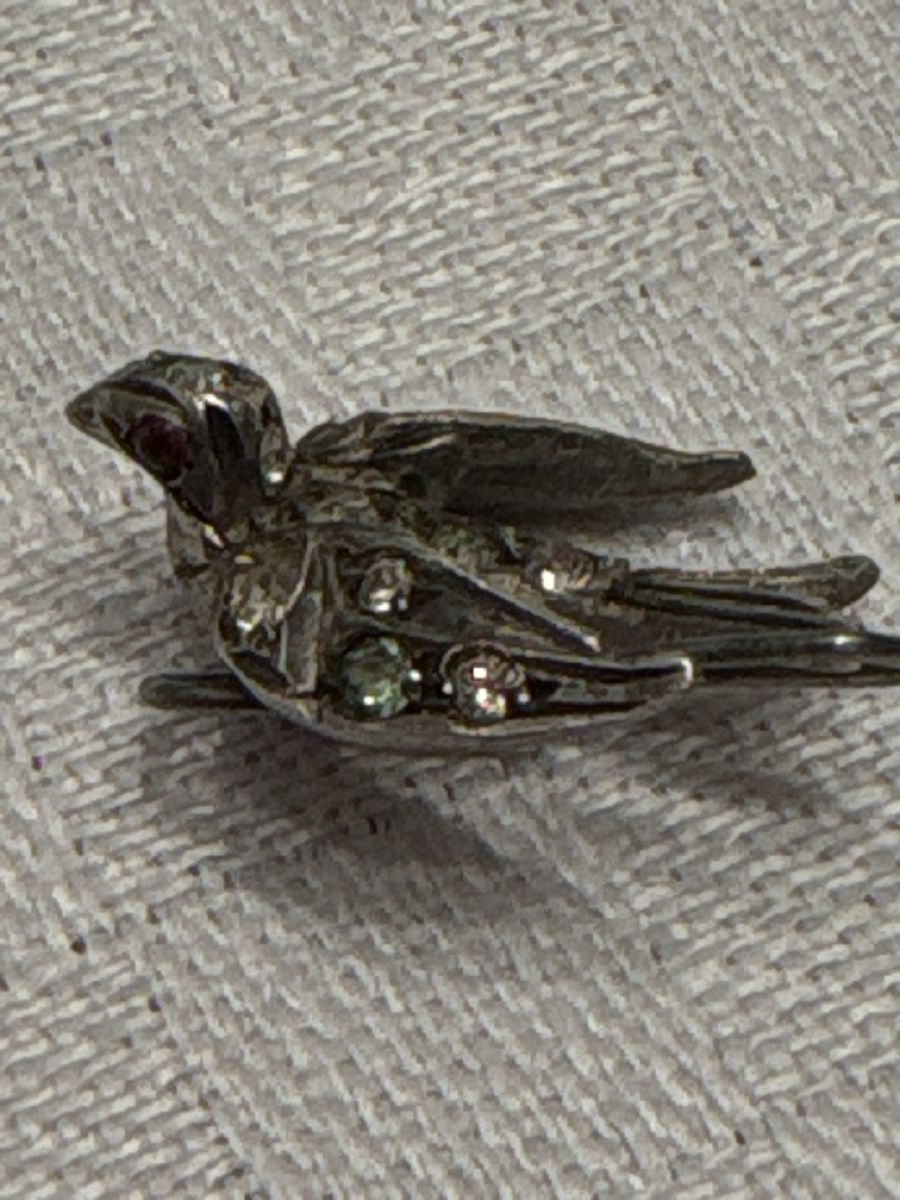 Spille & Fermagli: Vintage Brosche Vogel Silber Strass - Einzigartiges Design – Usato da Gattikon venduto da mo.suter