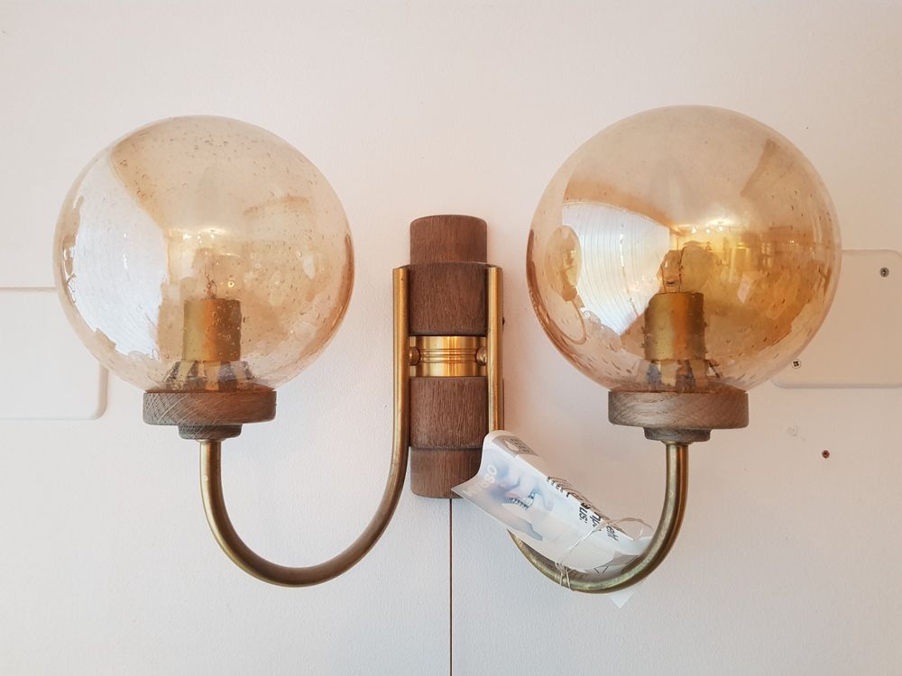 aanbidden verschil Onbepaald Innenlampe mit Zugband doppel Glas bräunliche Kugel | Kaufen auf Ricardo