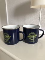 2 Emaille Tassen neu , für Sammler und Liebhaber