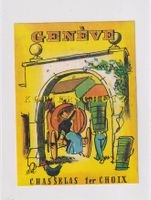 Etikette für Wein - Genève (Chasselas 1er choix) /bd