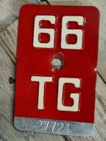 Velo/ Fahrradschild- TG 66 / Thurgau 1966