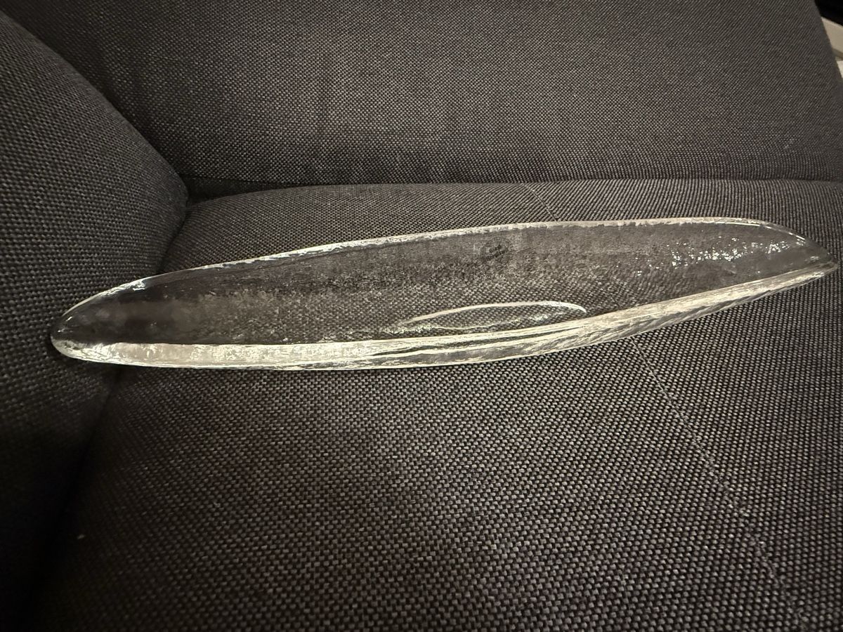 Glasi Hergiswil Servierplatten: Glasschale Glasi Hergiswil Bootsform – Gebraucht aus Buchs SG von and_d8tp 4