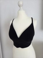 Schwarzes Bustier Top BH Grösse M Pink