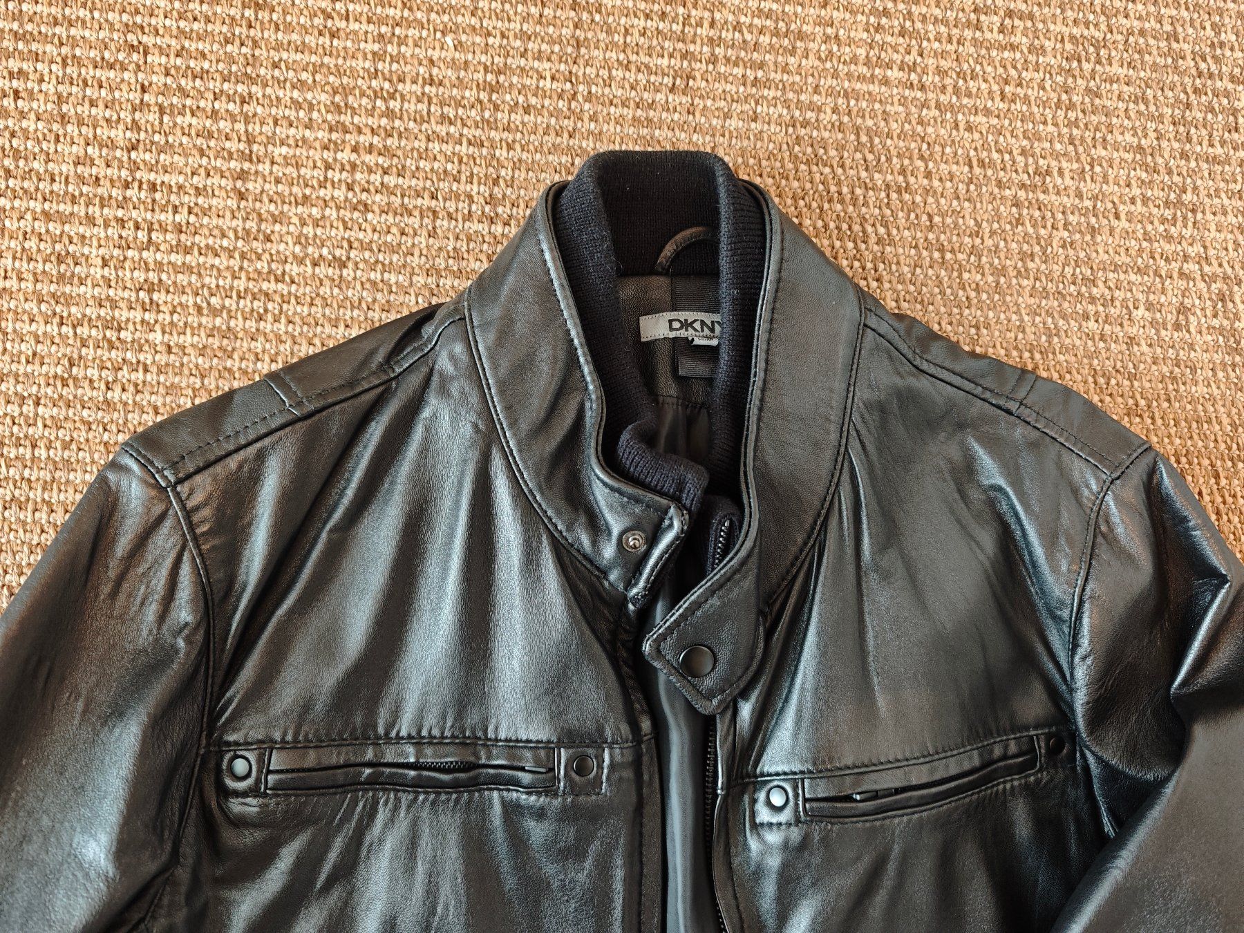 DKNY Giacche: DKNY Herren Lederjacke Schwarz, Grösse M – Usato da Thundorf venduto da Napsty 2