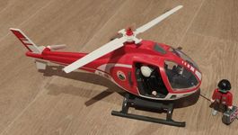 Playmobil Rettungshelikopter rot Kunststoff