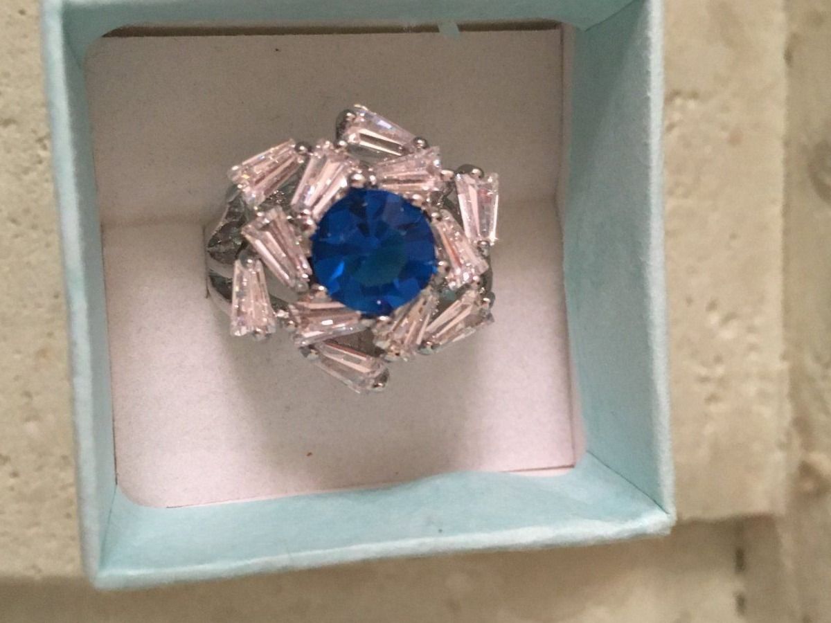 Ringe: AKTION Design Ring Versilbert Gr. 56 Bague Cristal US 8 – Neu (gemäss Beschreibung) aus Prilly von ilyria73 1
