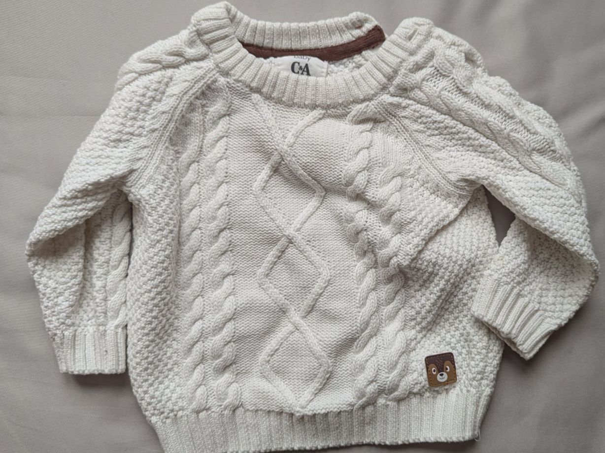 C&A Pullover & Sweatshirts: Winterlicher C&A Baby Strickpullover, Gr. 68, Top Zustand! – Neu (gemäss Beschreibung) aus Dietikon von jul_6wgf