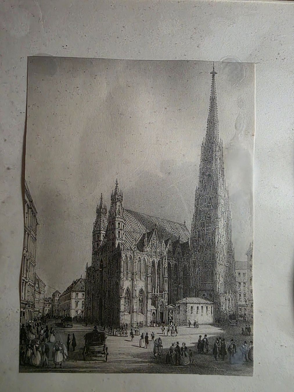Poster & Bilder: antikes Bild St. Stephans Kirche Wien – Gebraucht aus Walterswil BE von Lonitti 3