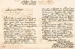 Frédéric-César de La Harpe Autograph 1820 Helvetische Rep.