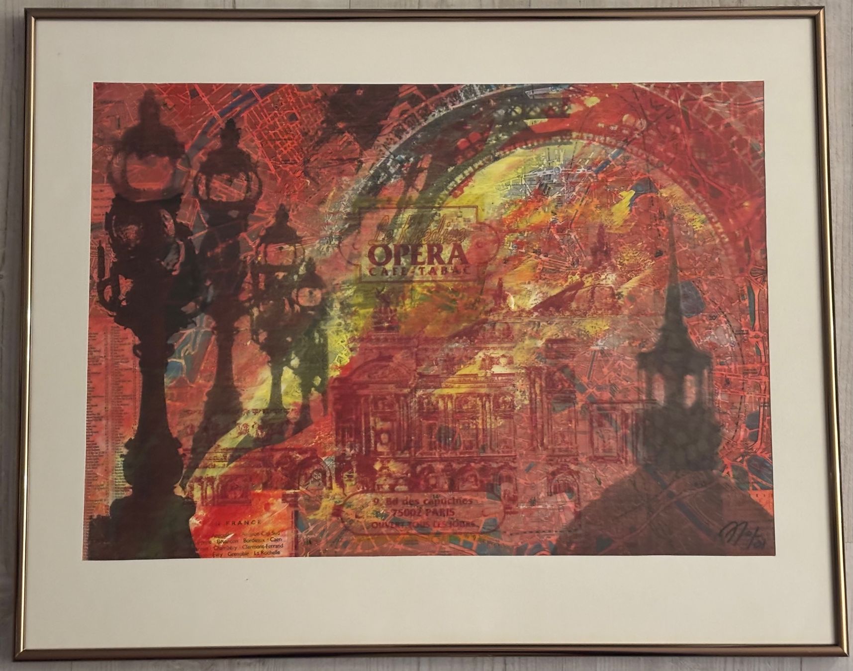 Foto & Immagini: PARIS. raffinierte Collage/Mischtechnik des DUOS GULDENSTERN – Usato da Rütihof venduto da til_68lp 1
