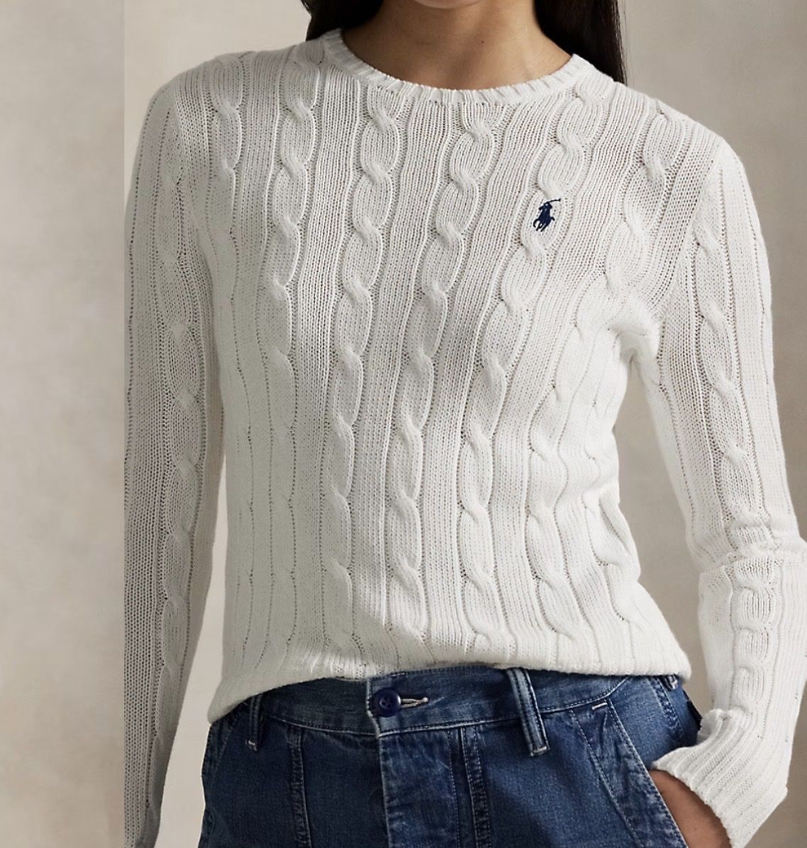 Ralph Lauren Pullover & Sweatshirts: Ralph Lauren cable knit cotton pullover XS/34 – Neu (gemäss Beschreibung) aus Zürich von Angela_Fashion_Lover