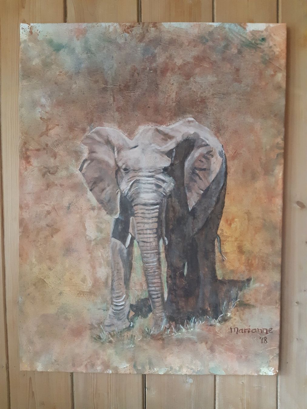 Dipinti: Originalgemälde einer Elephanten – Nuovo (secondo la descrizione) da Wünnewil venduto da Rocobi