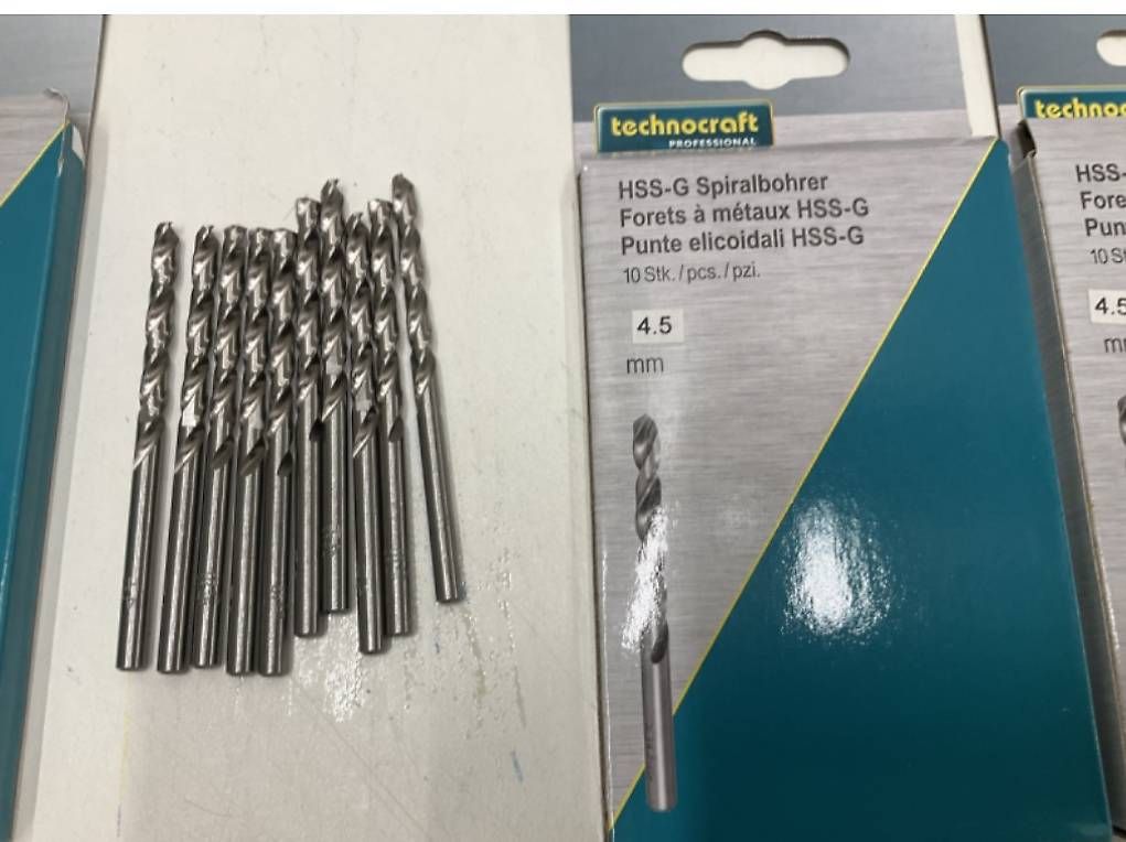 Technocraft Alle Werkzeuge: 150x HSS Bohrer 4.5mm – Neu und originalverpackt aus Müselbach von Mueselbach 1