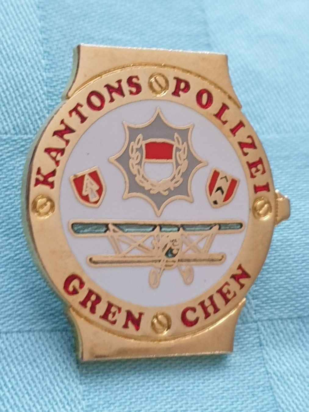 Placchette & Badge: KANTONSPOLIZEI GRENCHEN Pin Pins Abzeichen – Usato da Mörschwil venduto da spirspi